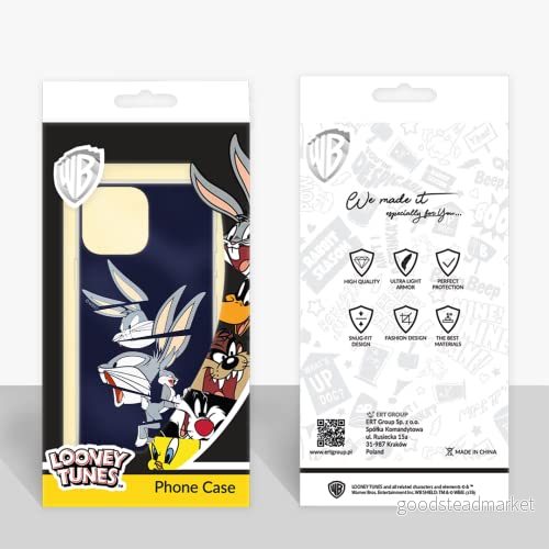 ERT GROUP mobiltelefonfodral för Apple Iphone 6 PLUS originalt och officiellt licensierat Looney Tunes mönster Bugs 008 Vit anpassad till formen på mobiltelefonen, fodral tillverkad av TPU plast 5903040844908