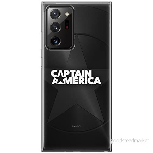 ERT GROUP mobiltelefonfodral för Samsung GALAXY NOTE 20 ULTRA originalt och officiellt licensierat Marvel mönster Captain America 024, fodral tillverkad av TPU plast 5903040360941