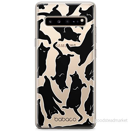 ERT GROUP mobiltelefonfodral för Samsung S10 5G originalt och officiellt licensierat Babaco mönster Cats 005 optimalt anpassad till formen på mobiltelefonen, gedeeltelijk transparant 5905131125088