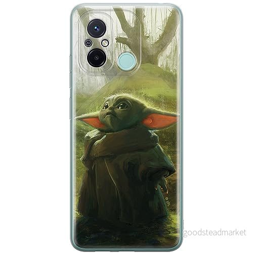 ERT GROUP mobiltelefonfodral för Xiaomi REDMI 12C/ 11A originalt och officiellt licensierat Star Wars mönster Baby Yoda 017 anpassad till formen på mobiltelefonen, fodral tillverkad av TPU plast 5905511845605