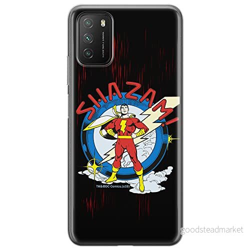 ERT GROUP mobiltelefonfodral för Xiaomi REDMI 9T originalt och officiellt licensierat DC mönster Shazam 003 optimalt anpassad till formen på mobiltelefonen, fodral tillverkad av TPU plast 5904805605178