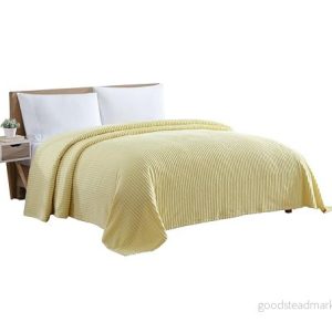 Beatrice Home Fashions Chenille överkast, gul, kung 48986871115