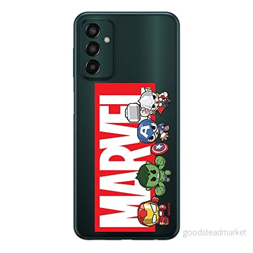 ERT GROUP mobiltelefonfodral för Samsung M13 4G originalt och officiellt licensierat Marvel mönster 010 optimalt anpassad till formen på mobiltelefonen, gedeeltelijk transparant 5905511334079