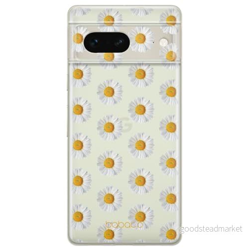 ERT GROUP mobiltelefonfodral för Google PIXEL 7 originalt och officiellt licensierat Babaco mönster Flowers 009 optimalt anpassad till formen på mobiltelefonen, gedeeltelijk transparant 5905795142179