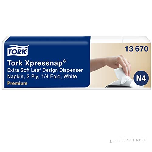 Tork Xpressnap automatservett, 8 x 500 servetter, Vit, 7322540695786