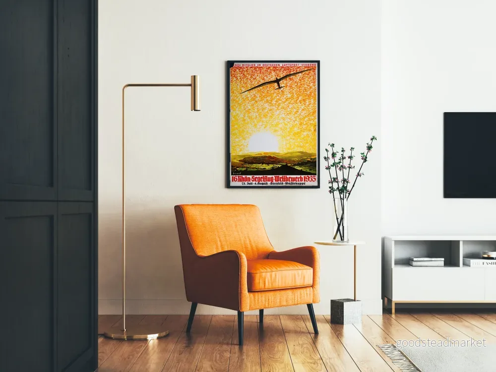 Vintageposter för Rhön 1935 glidflygarkonkurrens - Bild 2