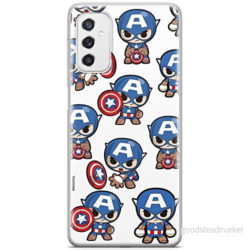 ERT GROUP mobiltelefonfodral för Samsung M52 5G originalt och officiellt licensierat Marvel mönster Captain America 029 optimalt anpassad till formen på mobiltelefonen, fodral tillverkad av TPU plast 5904805317590