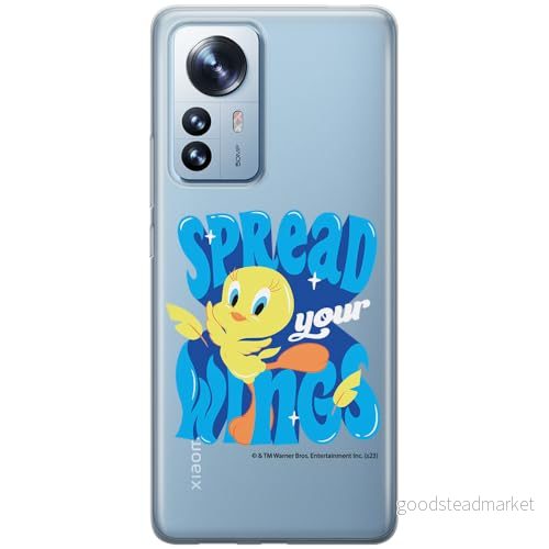 ERT GROUP mobiltelefonfodral för Xiaomi 12 PRO originalt och officiellt licensierat Looney Tunes mönster Tweety 014 optimalt anpassad till formen på mobiltelefonen, gedeeltelijk transparant 5905795097004