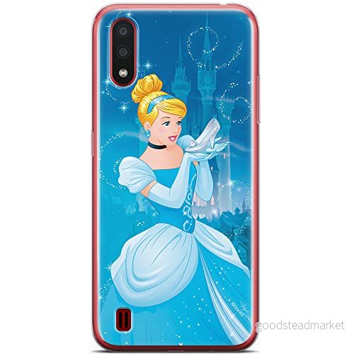 ERT GROUP mobiltelefonfodral för Samsung A01 originalt och officiellt licensierat Disney mönster Cindrella 001 optimalt anpassad till formen på mobiltelefonen, fodral tillverkad av TPU plast 5904805429972