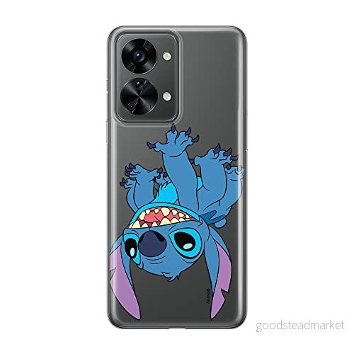 ERT GROUP mobiltelefonfodral för Oneplus NORD 2T 5G originalt och officiellt licensierat Disney mönster Stitch 013 optimalt anpassad till formen på mobiltelefonen, gedeeltelijk transparant 5905511275556