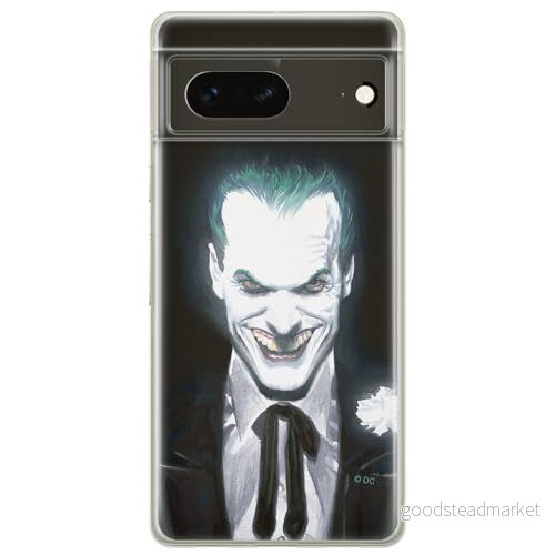ERT GROUP mobiltelefonfodral för Google PIXEL 7 originalt och officiellt licensierat DC mönster Joker 001 optimalt anpassad till formen på mobiltelefonen, fodral tillverkad av TPU plast 5905795158170