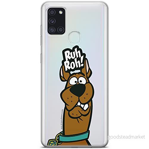 ERT GROUP mobiltelefonfodral för Samsung A21s originalt och officiellt licensierat Scooby Doo mönster 007 optimalt anpassad till formen på mobiltelefonen, gedeeltelijk transparant 5903040264881