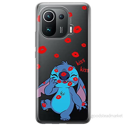 ERT GROUP mobiltelefonfodral för Xiaomi MI 11 PRO originalt och officiellt licensierat Disney mönster Stitch 017 optimalt anpassad till formen på mobiltelefonen, gedeeltelijk transparant 5905131225450