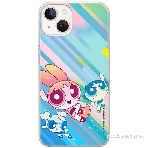 ERT GROUP mobiltelefonfodral för Iphone 13 originalt och officiellt licensierat The Powerpuff Girls mönster 037, fodral tillverkad av TPU plast 5905511981693
