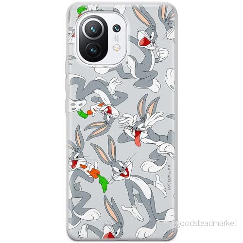 ERT GROUP mobiltelefonfodral för Xiaomi 11 originalt och officiellt licensierat Looney Tunes mönster Bugs 013 optimalt anpassad till formen på mobiltelefonen, fodral tillverkad av TPU plast 5905511658342