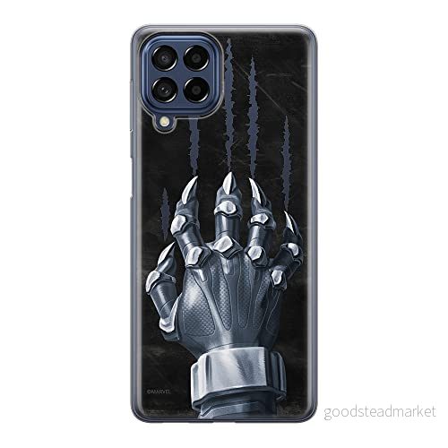 ERT GROUP mobiltelefonfodral för Samsung M33 5G originalt och officiellt licensierat Marvel mönster Black Panther 014 optimalt anpassad till formen på mobiltelefonen, fodral tillverkad av TPU plast 5905511346454