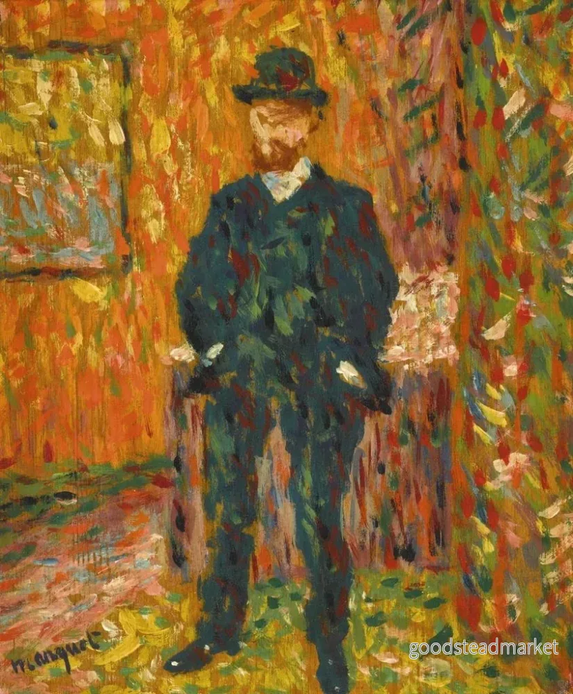 Målning Portrait av André Rouveyre - Albert Marquet | Konsttryck - Bild 2