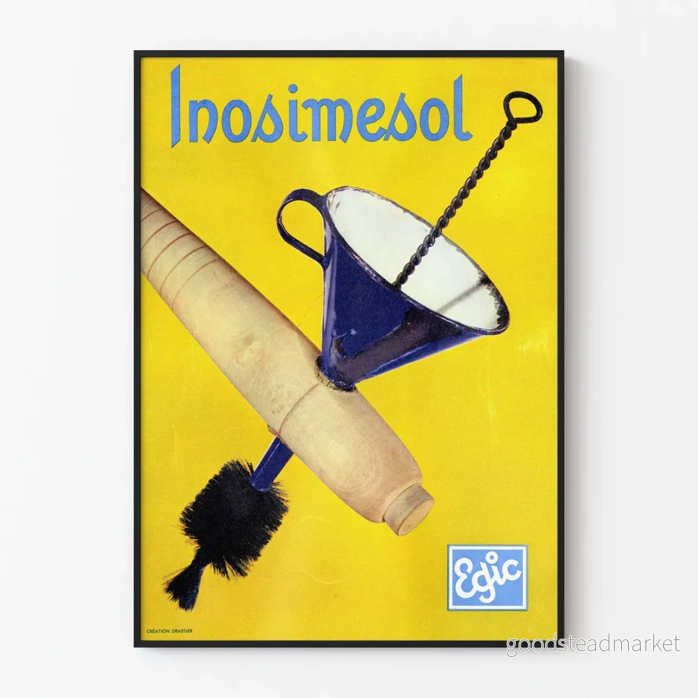 Vintageposter Inosimesol för väggdekoration ateljé och kök