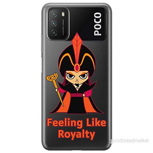 ERT GROUP mobiltelefonfodral för Xiaomi REDMI 9T/ POCO M3 originalt och officiellt licensierat Disney mönster Jafar 001 optimalt anpassad till formen på mobiltelefonen, gedeeltelijk transparant 5905131409447