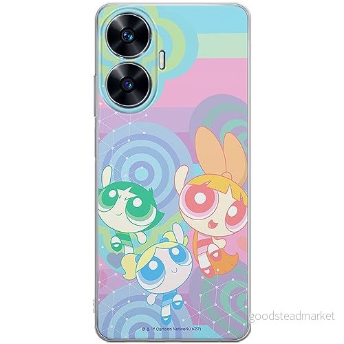 ERT GROUP mobiltelefonfodral för Realme C55 originalt och officiellt licensierat The Powerpuff Girls mönster 038 optimalt anpassad till formen på mobiltelefonen, fodral tillverkad av TPU plast 5905511982744