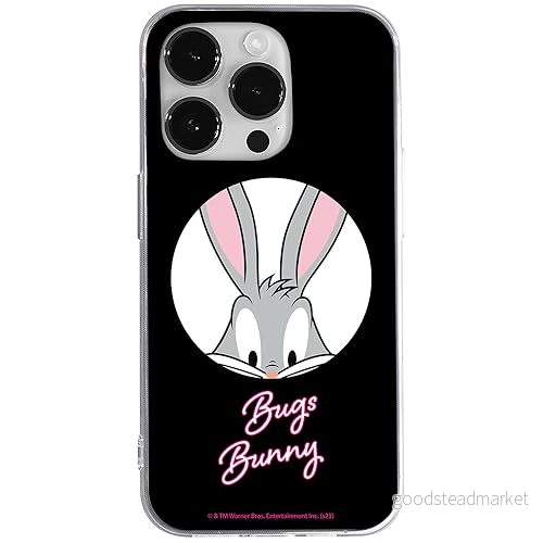 ERT GROUP mobiltelefonfodral för Iphone 14 PRO MAX originalt och officiellt licensierat Looney Tunes mönster Bugs 023 optimalt anpassad till formen på mobiltelefonen, fodral tillverkad av TPU plast 5905795089191