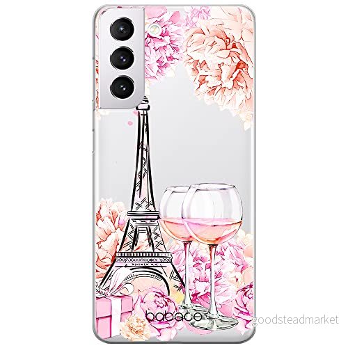 ERT GROUP mobiltelefonfodral för Samsung S21 PLUS originalt och officiellt licensierat Babaco mönster Paris 001 optimalt anpassad till formen på mobiltelefonen, gedeeltelijk transparant 5904805398940