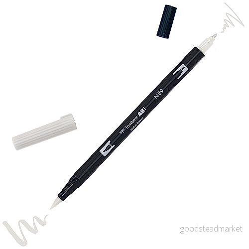 Tombow ABT N89 fiberpenna dubbel pensel penna med två spetsar, warm grey 1 4901991902532 Tombow ABT N89 fiberpenna dubbel pensel penna med två spetsar, warm grey 1 4901991902532