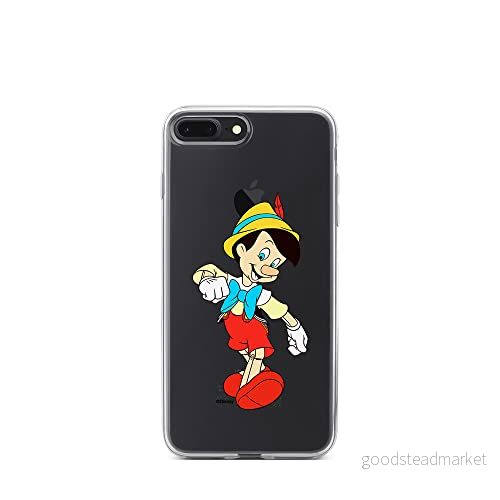 ERT GROUP mobiltelefonfodral för Iphone 7 PLUS/ 8 PLUS originalt och officiellt licensierat Disney mönster Pinocchio 001 optimalt anpassad till formen på mobiltelefonen, gedeeltelijk transparant 5905131139634