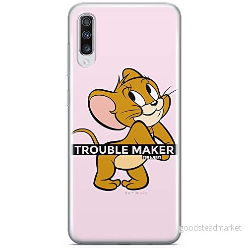 ERT GROUP mobiltelefonfodral för Samsung A70 originalt och officiellt licensierat Tom and Jerry mönster 012 optimalt anpassad till formen på mobiltelefonen, fodral tillverkad av TPU plast 5904805268526