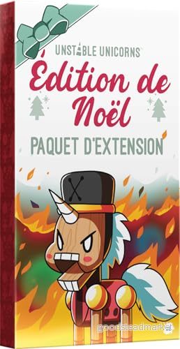 Asmodee TeeTurtle Unstable Unicorns Expansion: Christmas Edition Brädspel Kortspel Vuxna och barn från 8 år 2 till spelare fransk version 3558380109730