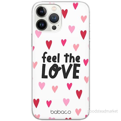 ERT GROUP mobiltelefonfodral för Apple Iphone 13 PRO originalt och officiellt licensierat Babaco mönster Feel the love 001 optimalt anpassad till formen på mobiltelefonen, gedeeltelijk transparant 5904805038693