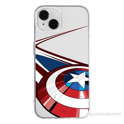 ERT GROUP mobiltelefonfodral för Apple Iphone 14 PLUS originalt och officiellt licensierat Marvel mönster Captain America 008 optimalt anpassad till formen på mobiltelefonen, gedeeltelijk transparant 5905131894915