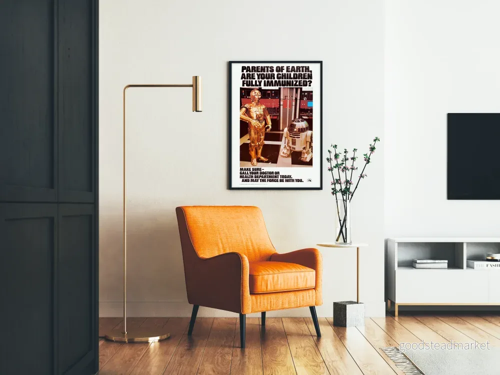 Vintage Star Wars-Poster för vaccination av barn - Bild 2