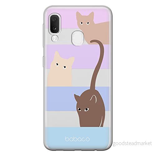 ERT GROUP mobiltelefonfodral för Samsung A20e originalt och officiellt licensierat Babaco mönster Cats 014 optimalt anpassad till formen på mobiltelefonen, gedeeltelijk transparant 5905131067586
