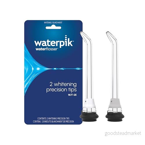 Waterpik Whitening Water Flosser Classic Jet, Munstycke Att Använda Med Munduschen och Professional, Ersättningsmunstycke, 2 pack (WJT 2E) 73950231398