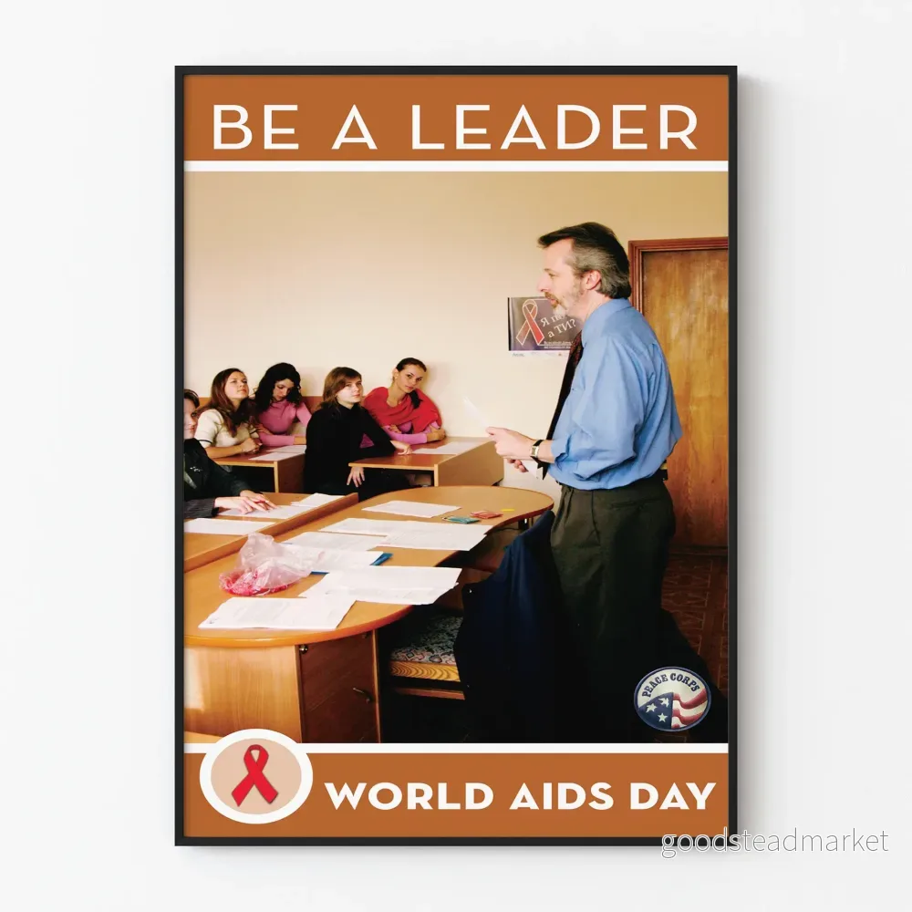 Affisch Utbildning Medvetenhet Världshälsoorganisationens dag för AIDS 2007