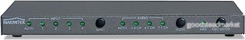 Marmitek Connect 621 UHD 2.0 video/audio switch 4 ports 8718164533273