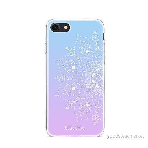ERT GROUP mobiltelefonfodral för Iphone 7/8/ SE 2/ 3 originalt och officiellt licensierat Babaco mönster Mandalas 001 anpassad till formen på mobiltelefonen, fodral tillverkad av TPU plast 5904805811456
