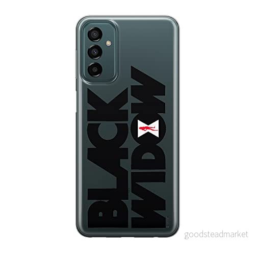ERT GROUP mobiltelefonfodral för Samsung M13 4G/M23 5G/F23 originalt och officiellt licensierat Marvel mönster Black Widow 011 optimalt anpassad till formen på mobiltelefonen, gedeeltelijk transparant 5905511360689