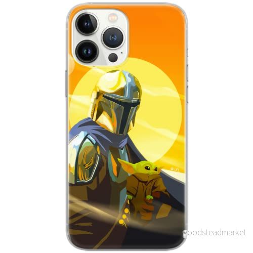 ERT GROUP mobiltelefonfodral för Apple Iphone 6 PLUS originalt och officiellt licensierat Star Wars mönster Baby Yoda 020 Vit anpassad till formen på mobiltelefonen, fodral tillverkad av TPU plast 5904805068195