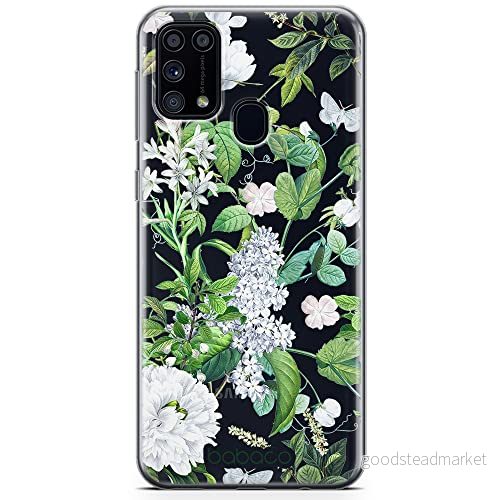 ERT GROUP mobiltelefonfodral för Samsung M31 originalt och officiellt licensierat Babaco mönster Flowers 038 optimalt anpassad till formen på mobiltelefonen, gedeeltelijk transparant 5905131301451
