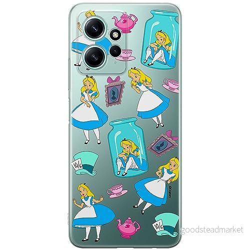 ERT GROUP mobiltelefonfodral för Xiaomi REDMI NOTE 12 4G originalt och officiellt licensierat Disney mönster Alice 011 optimalt anpassad till formen på mobiltelefonen, gedeeltelijk transparant 5905511948863