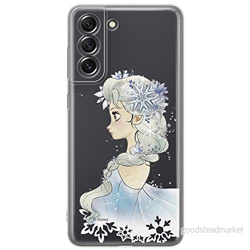ERT GROUP mobiltelefonfodral för Samsung S21 FE originalt och officiellt licensierat Disney mönster Elsa 010 optimalt anpassad till formen på mobiltelefonen, gedeeltelijk transparant 5903932975703