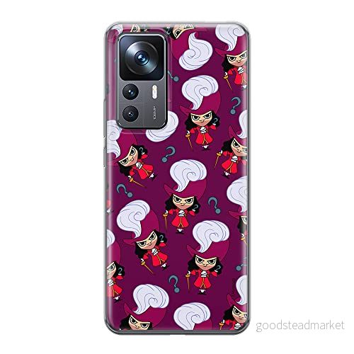 ERT GROUP mobiltelefonfodral för Xiaomi 12T/12T pro/K50 Ultra originalt och officiellt licensierat Disney mönster James Hook 002 anpassad till formen på mobiltelefonen, fodral tillverkad av TPU plast 5905511584368