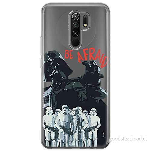 ERT GROUP mobiltelefonfodral för Xiaomi REDMI 9 originalt och officiellt licensierat Star Wars mönster Darth Vader 018 optimalt anpassad till formen på mobiltelefonen, gedeeltelijk transparant 5903040308097