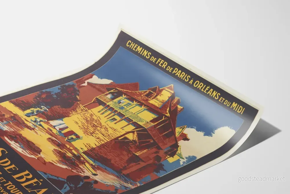 Vintageposter för Salies de Béarn Termal- och turiststation - Bild 3