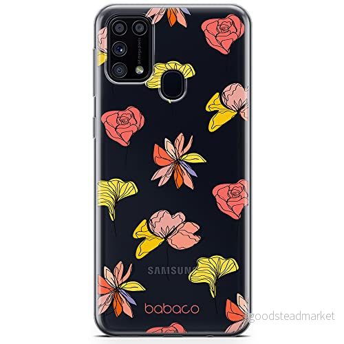 ERT GROUP mobiltelefonfodral för Samsung A31 originalt och officiellt licensierat Babaco mönster Flowers 012 optimalt anpassad till formen på mobiltelefonen, gedeeltelijk transparant 5903932606508