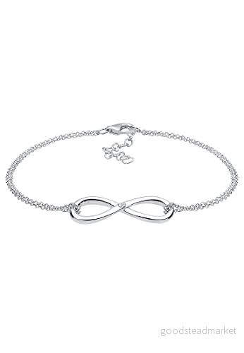 DIAMORE Armband Infinity Diamond (0,03 ct.) 925 sterlingsilver roséguldpläterad e SILVER, colore: cod. 0210152814_18 4050878505332