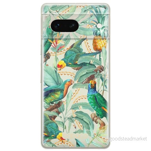 ERT GROUP mobiltelefonfodral för Google PIXEL 7 originalt och officiellt licensierat Babaco mönster Flowers 058 optimalt anpassad till formen på mobiltelefonen, gedeeltelijk transparant 5905795150648