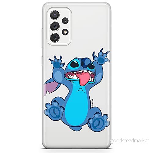 ERT GROUP mobiltelefonfodral för Samsung A73 5G originalt och officiellt licensierat Disney mönster Stitch 020 optimalt anpassad till formen på mobiltelefonen, gedeeltelijk transparant 5905131238535